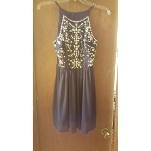 Blue homecoming/prom dress