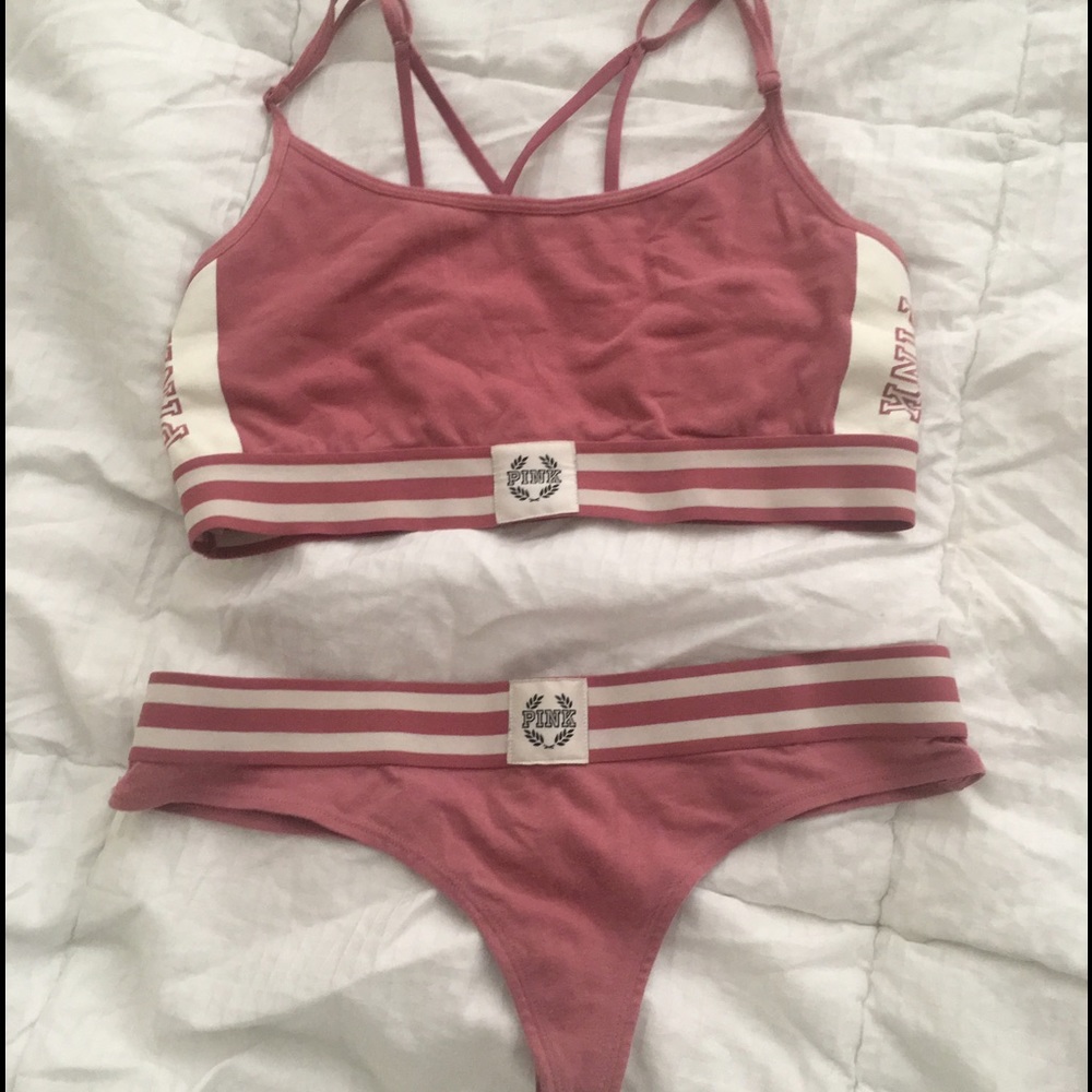 PINK Bra tops and matching panties