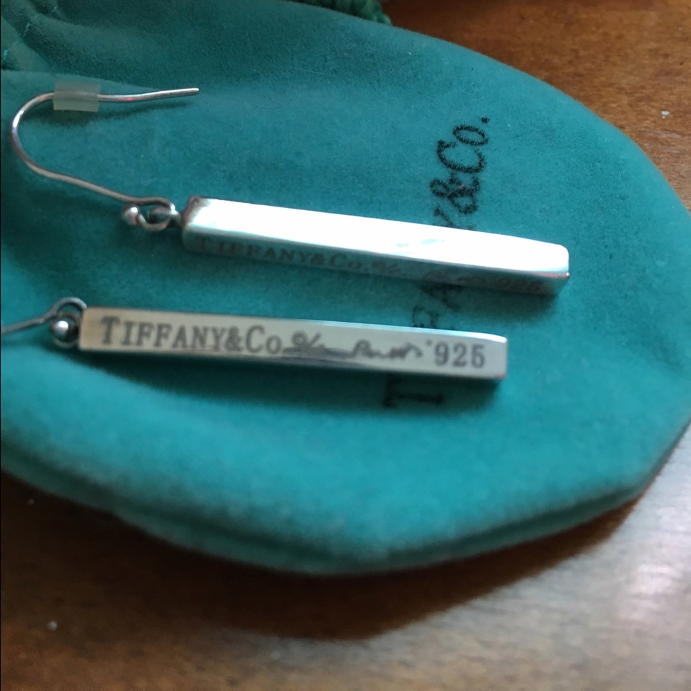 Tiffany & Co. silver bar earrings