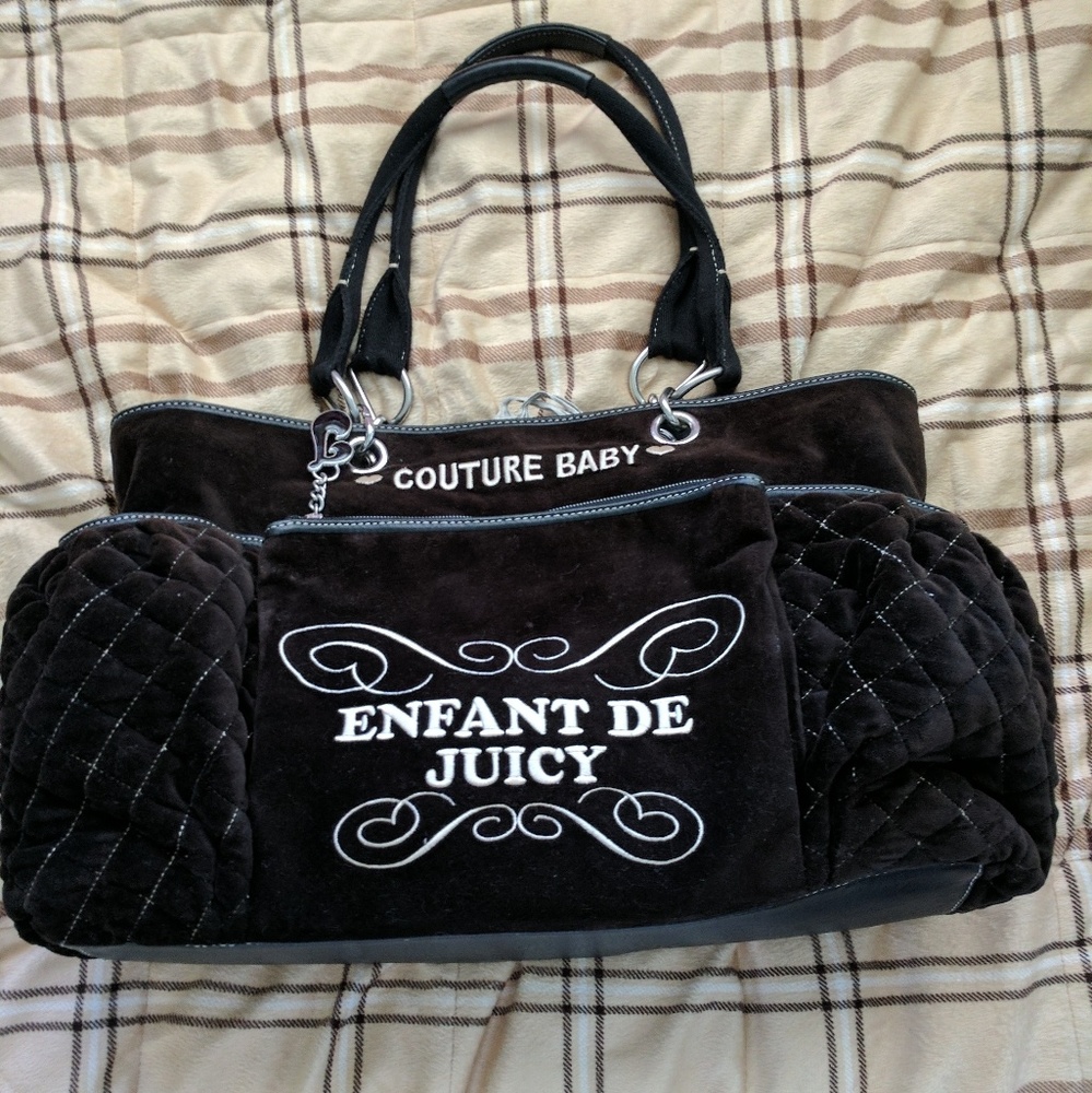 Juicy Couture Velvet Diaper Bag