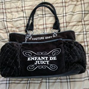 Juicy Couture Velvet Diaper Bag