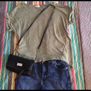 Short sleeved cocoon roll sleeves in Thyme is Up