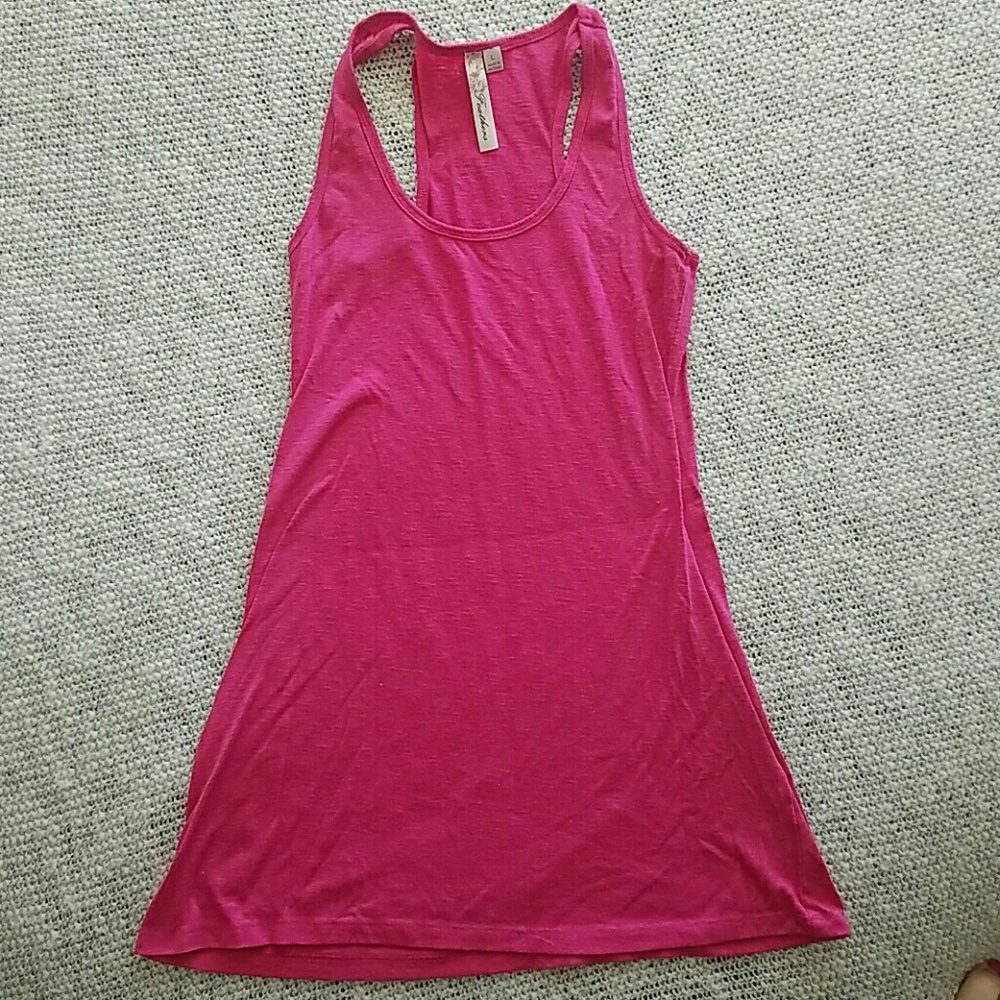 Pink Racerback Tunic Tank