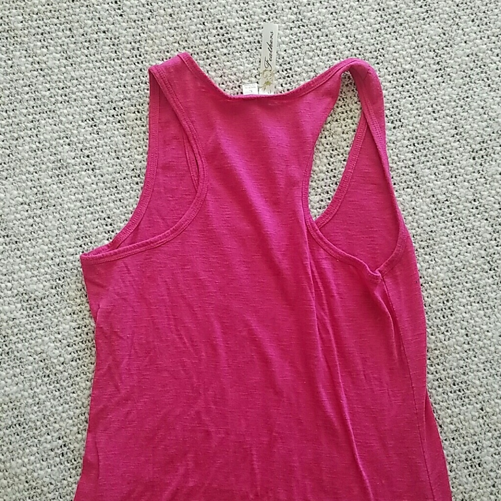 Pink Racerback Tunic Tank - Picture 2 of 4