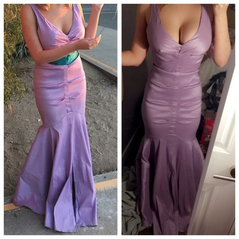 NWOT Lavender mermaid gown