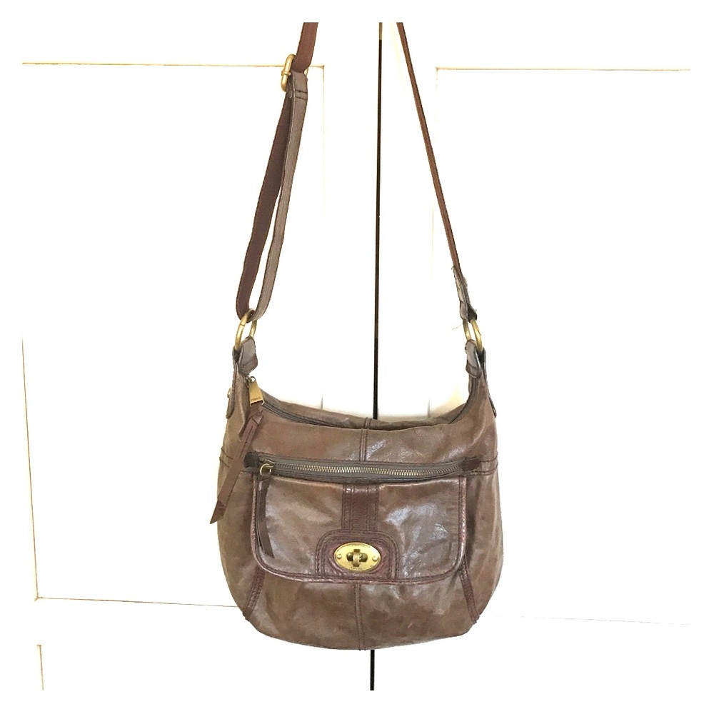 Fossil Leather Crossbody Bag