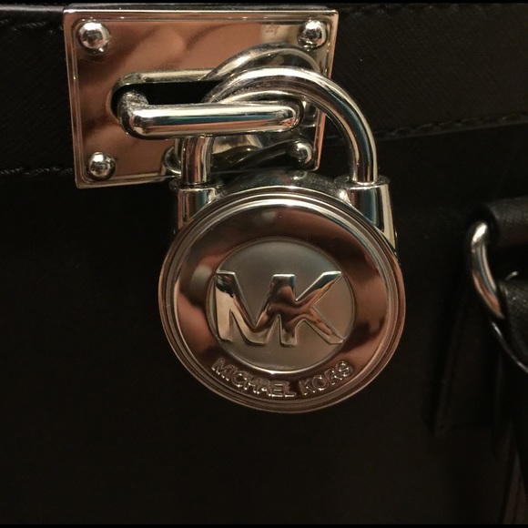 Large black Mk Hamilton satchel - Picture 3 of 6