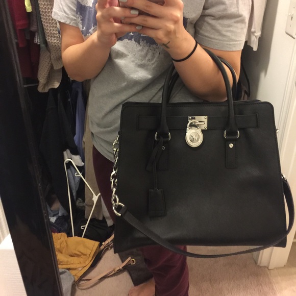 Large black Mk Hamilton satchel - Picture 5 of 6