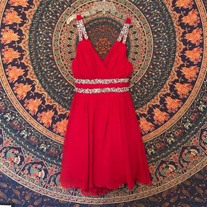 Candy Red hoco/prom dress!!