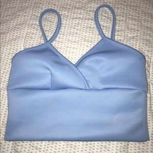 Light Blue BooHoo Crop Top