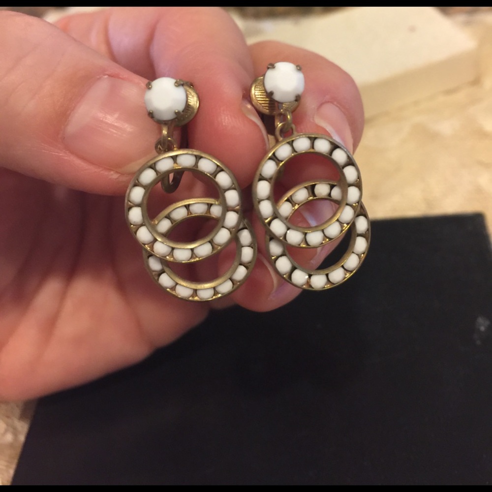 Vintage clip on earrings