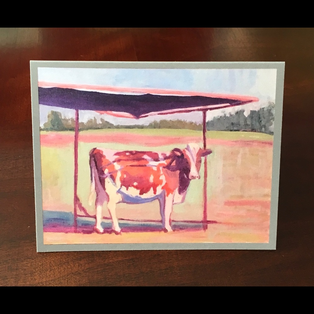 10 card set, from original cow series painting