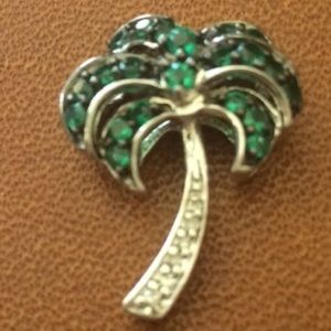 Emerald and Diamond Slide Pendant