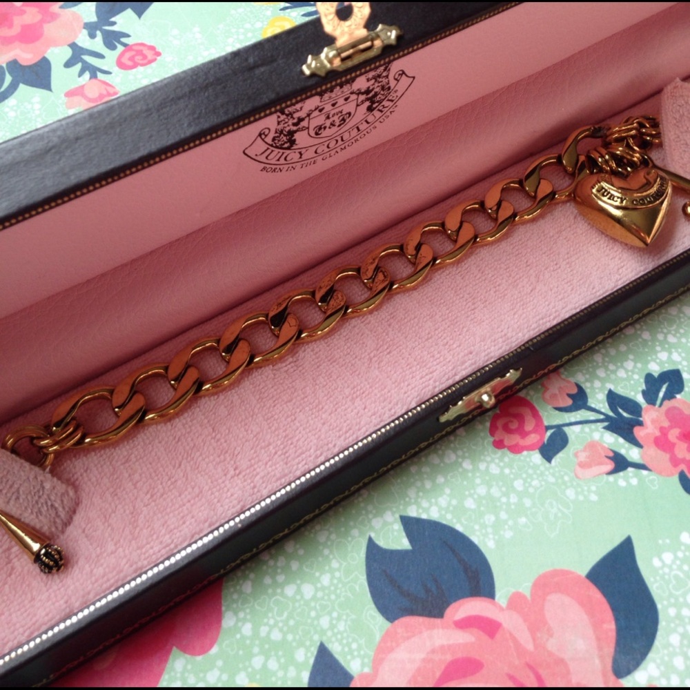 Gold juicy couture charm bracelet