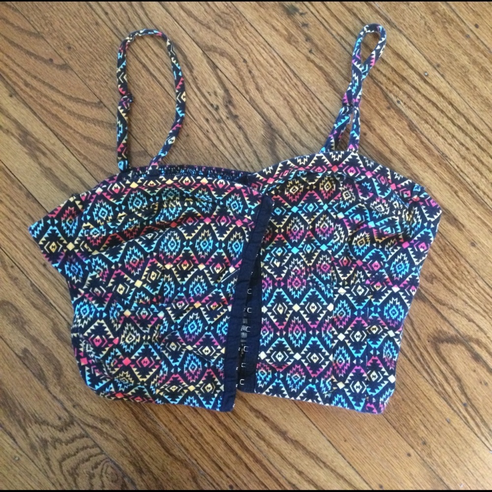 NWOT Forever 21 Aztec Crop Top
