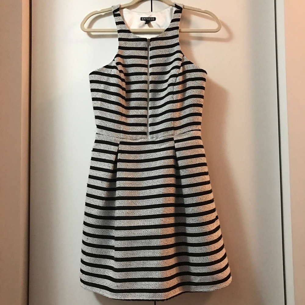 A-Line Racerback Striped Dress