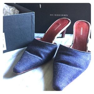 Burberry Denim Mules