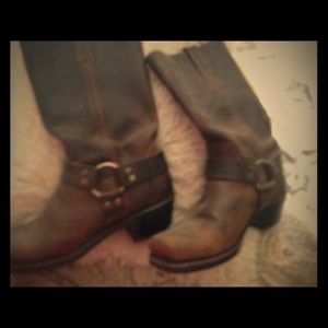 Frye harness boots
