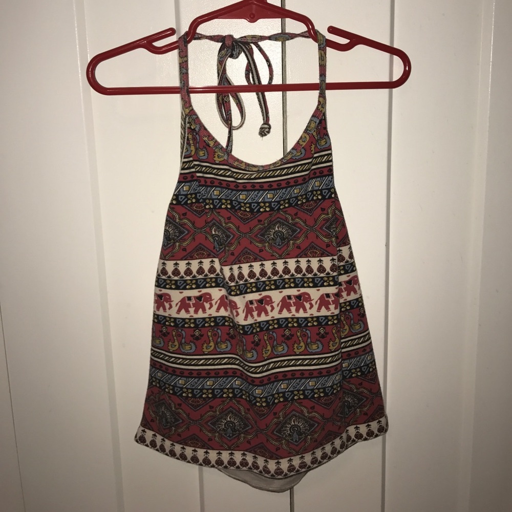 Printed Halter Top