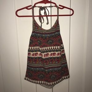 Printed Halter Top