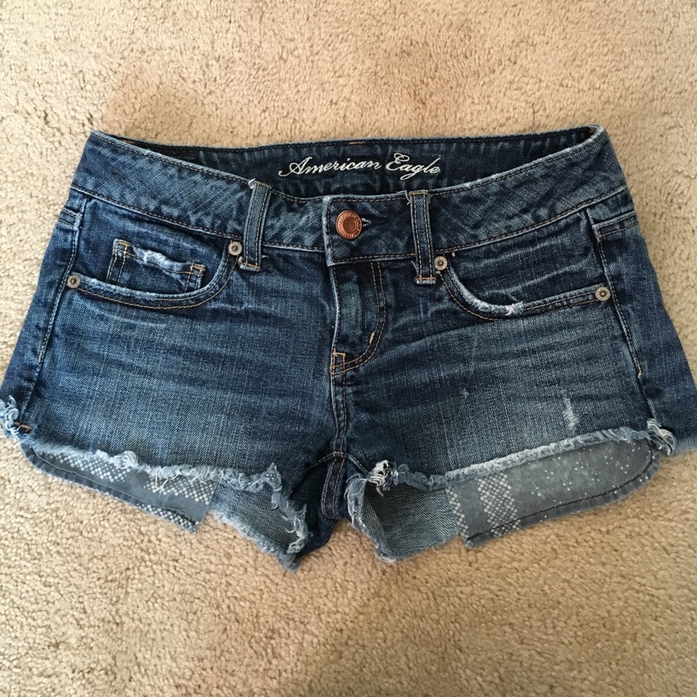 AEO jean shorts with pocket decor