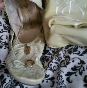 Juicy couture ballet patten leather slippers