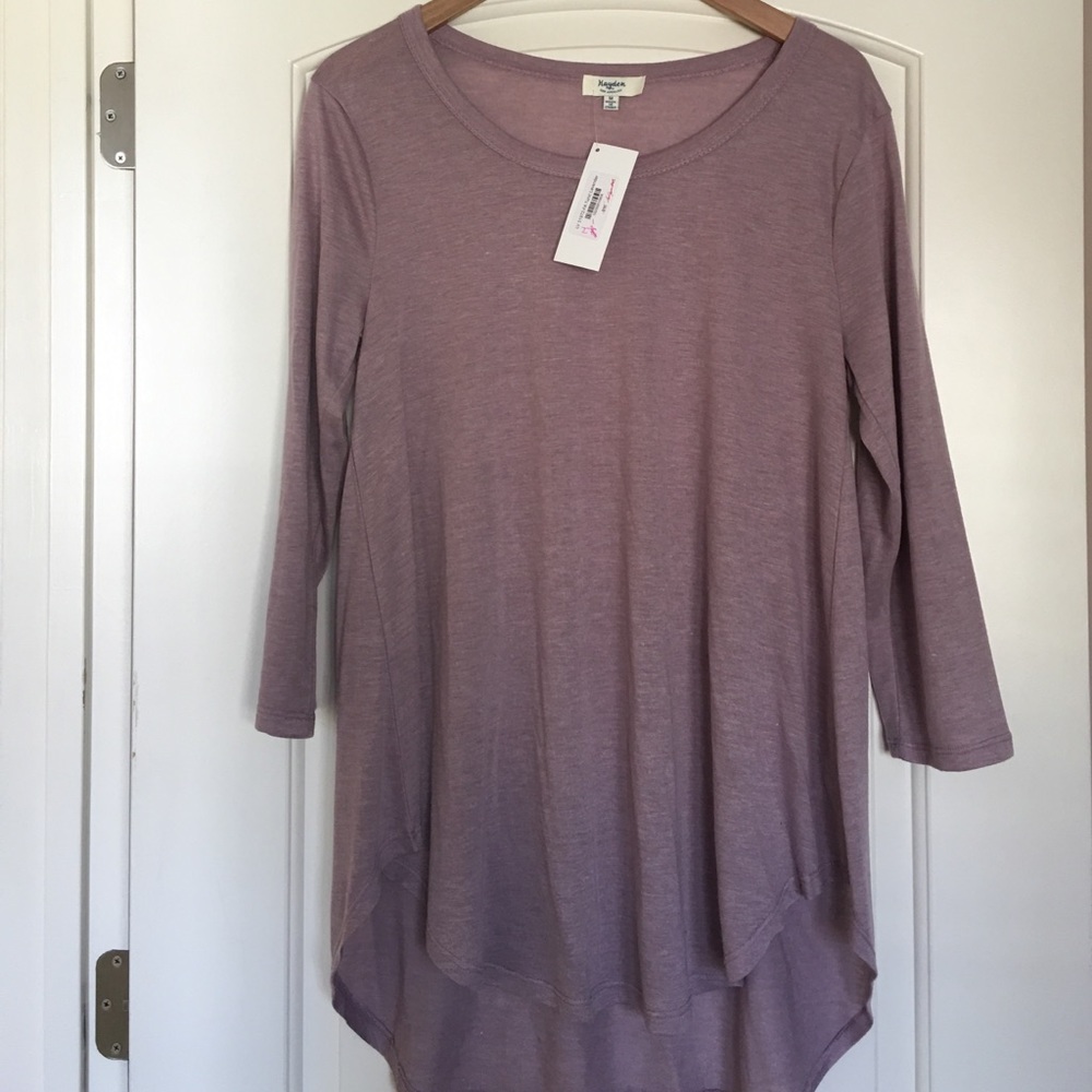 Long sleeve purple tunic