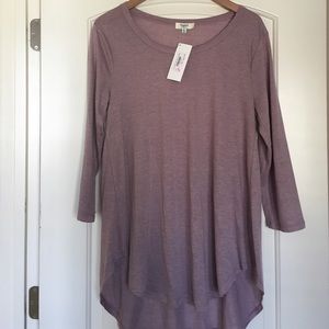 Long sleeve purple tunic