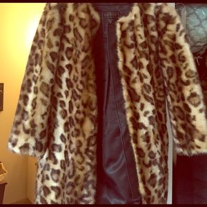 Faux fur coat