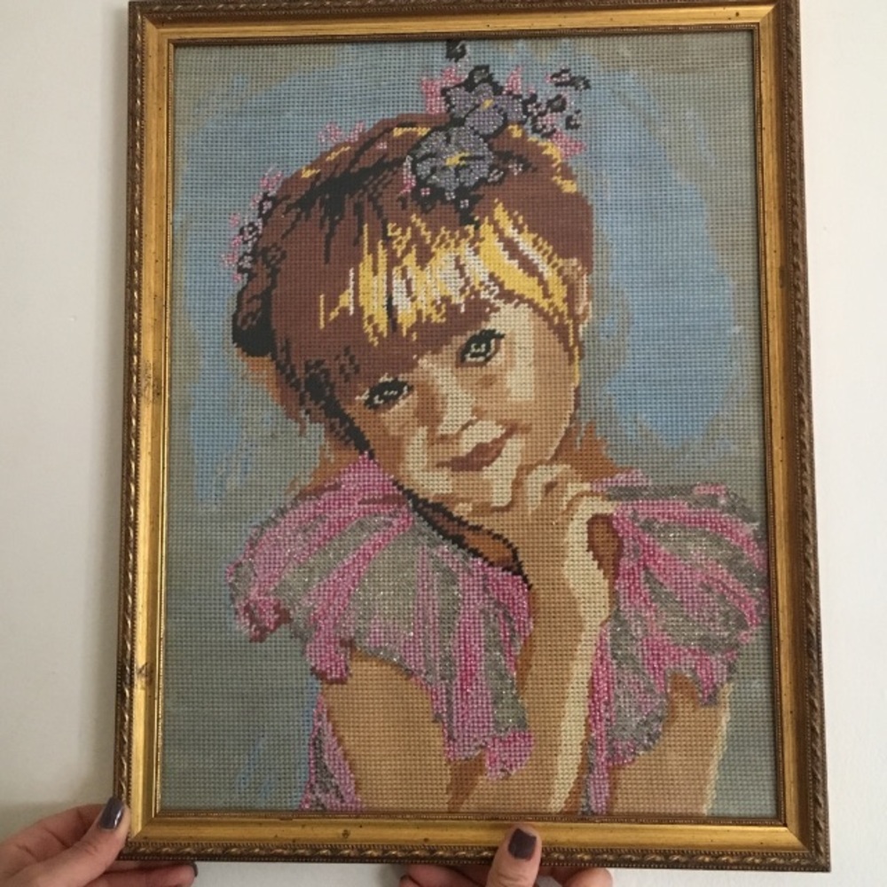 Handmade Portrait with beads