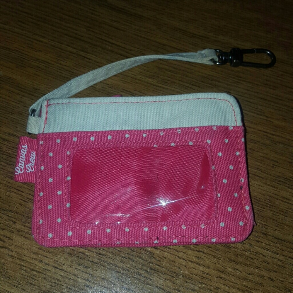 **SOLD Thirty One Canvas Crew Coin Purse pink
