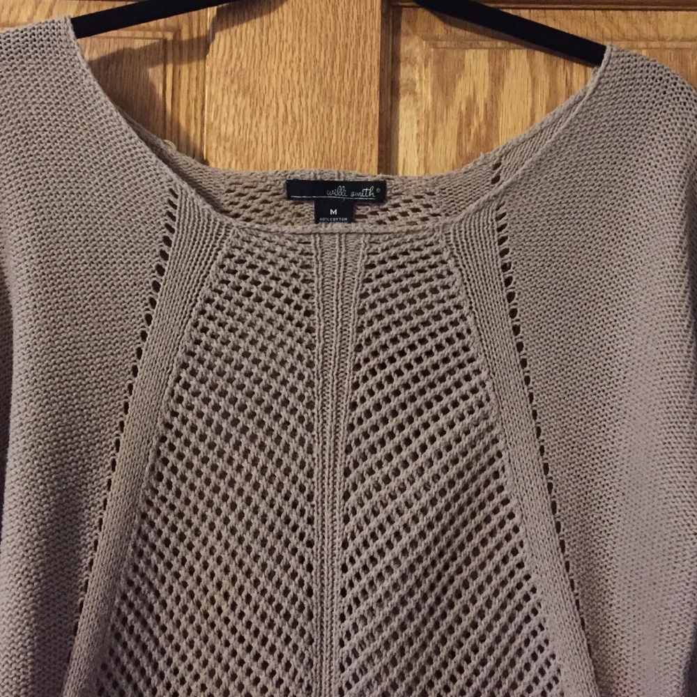 Taupe high low Willi Smith sweater