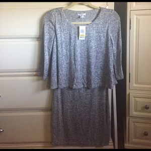 BAR III New Heather Gray Bodycon Dress