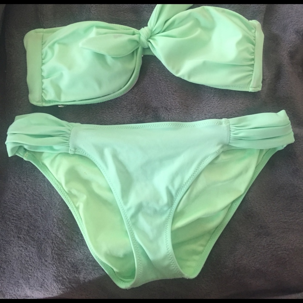 VS mint green bikini set
