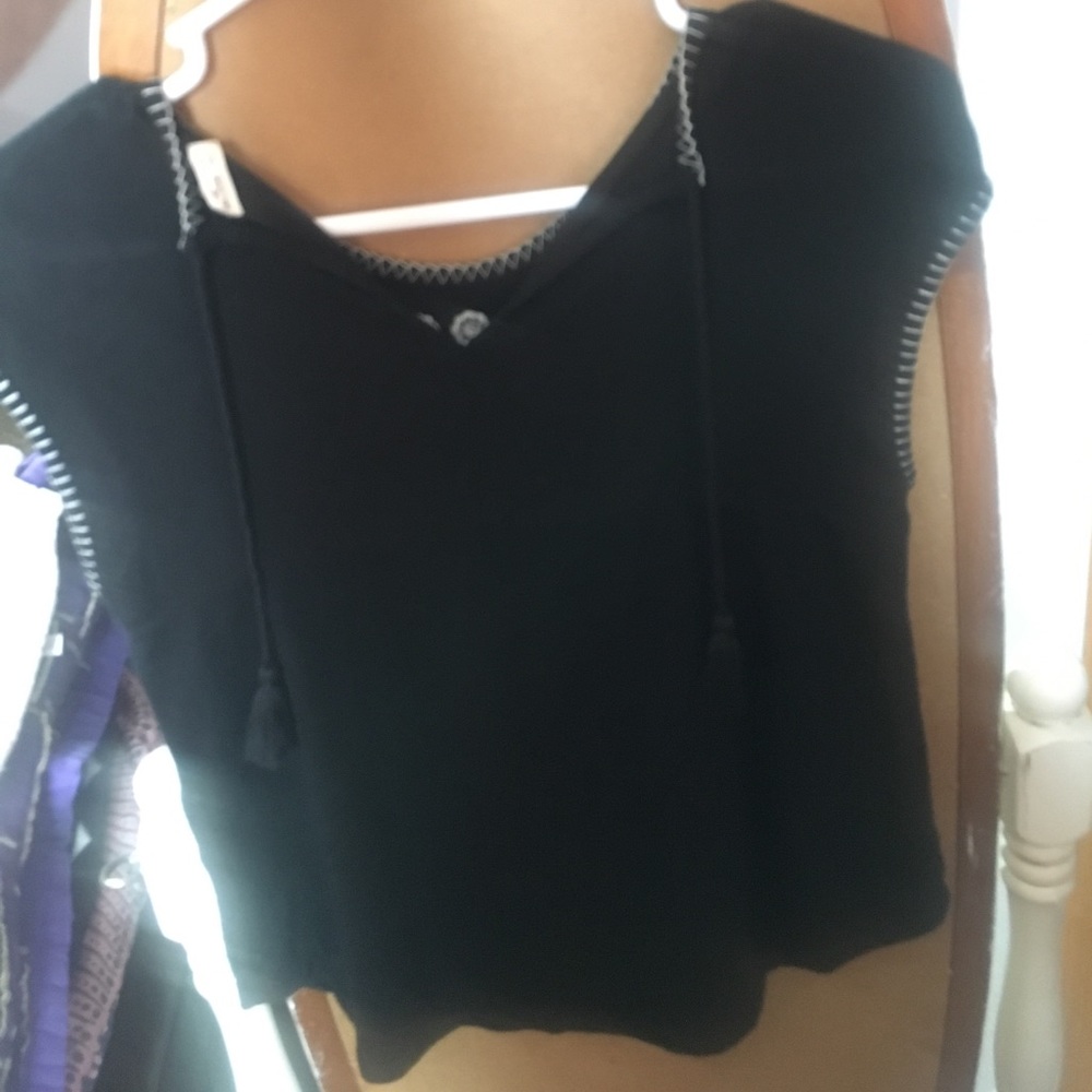 Black Embroidered Shirt