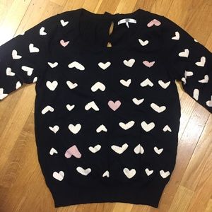 LC Lauren Conrad Heart Sweater