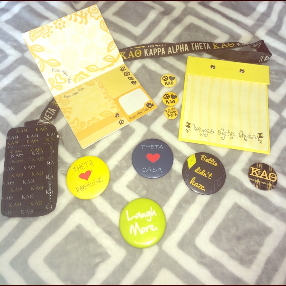 Kappa Alpha Theta sorority accessory bundle