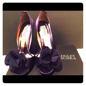 Badgley Mischka heels size 8.5. Plum color