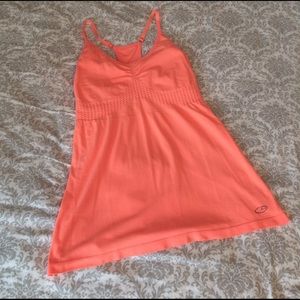 Workout tank with built in bra