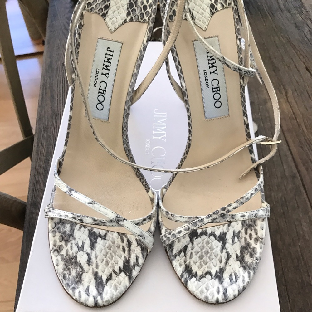 Jimmy Choo snakeskin sandals