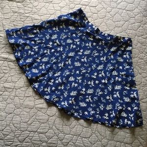 Blue Floral Mini Skirt - Lydia Martin dupe