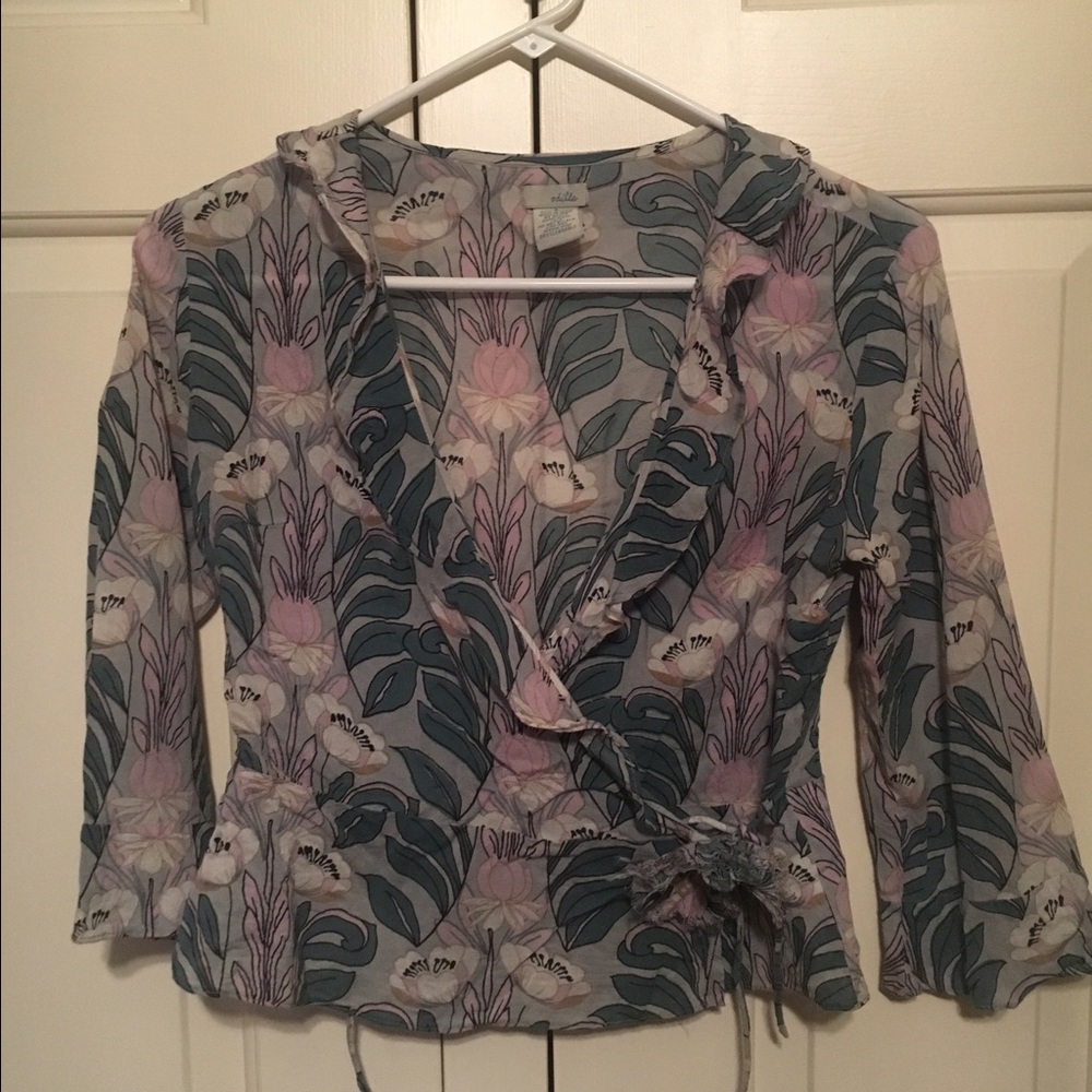 Odille wrap blouse