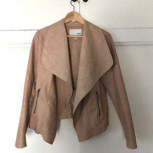 Bar III non leather blush jacket