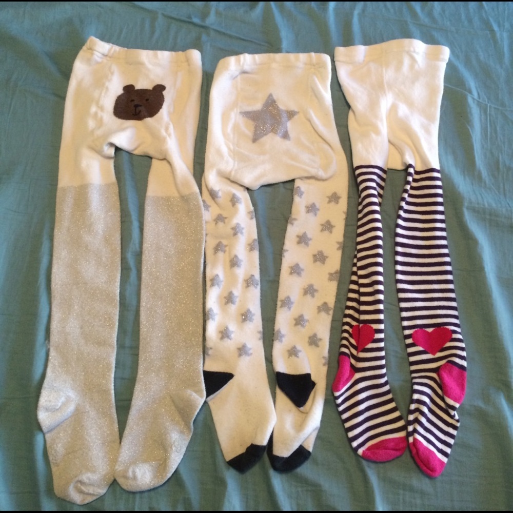 3 pairs Girls Tights