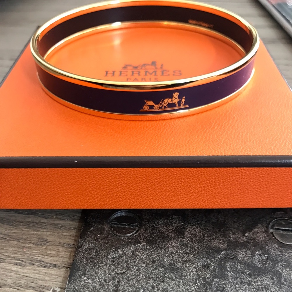 Hermes enamel bracelet