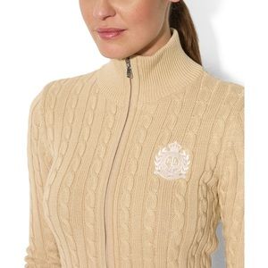 Ralph Lauren Cable Knit Zip Up