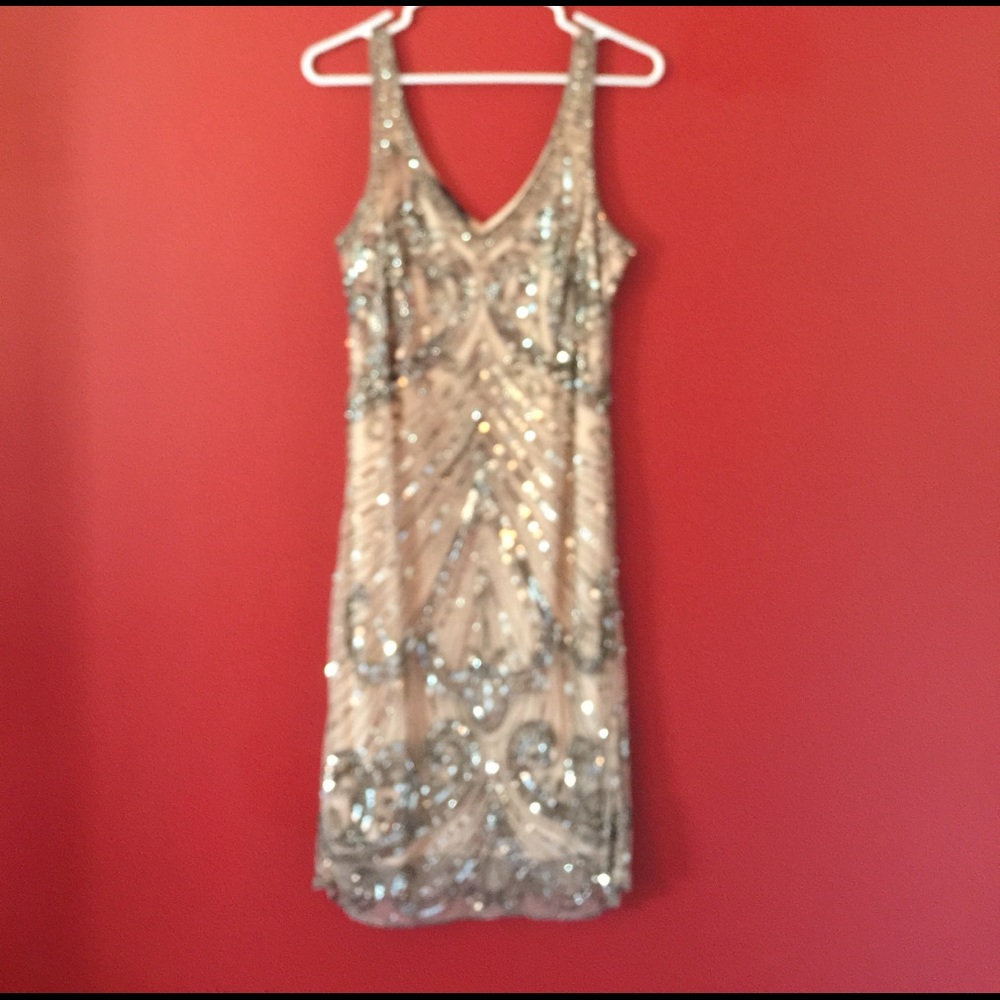 Pissarro Nights Beaded Cocktail Dress size 8