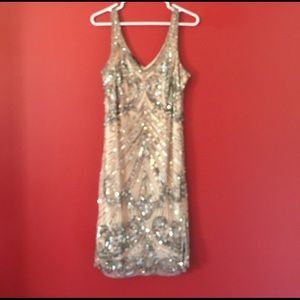 Pissarro Nights Beaded Cocktail Dress size 8