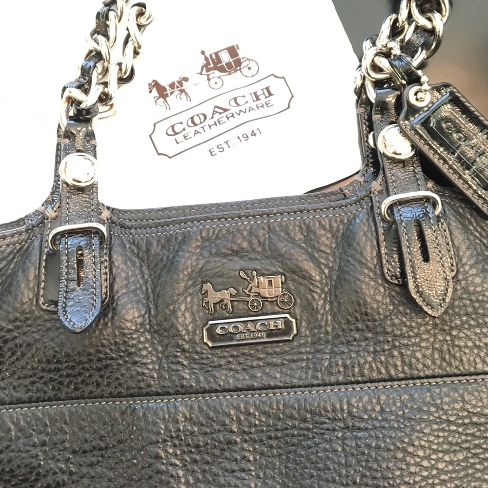 Coach Pebbled Leather Handbag
