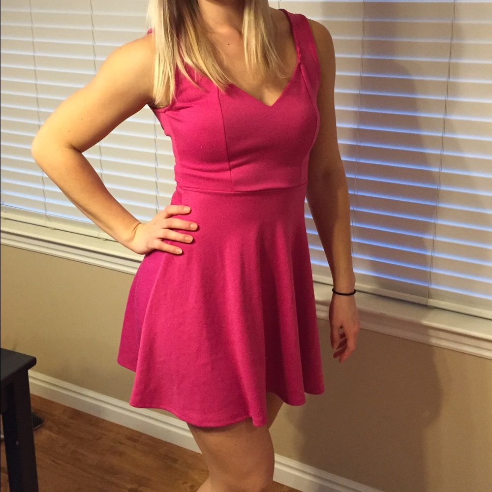 Little Hot pink dress